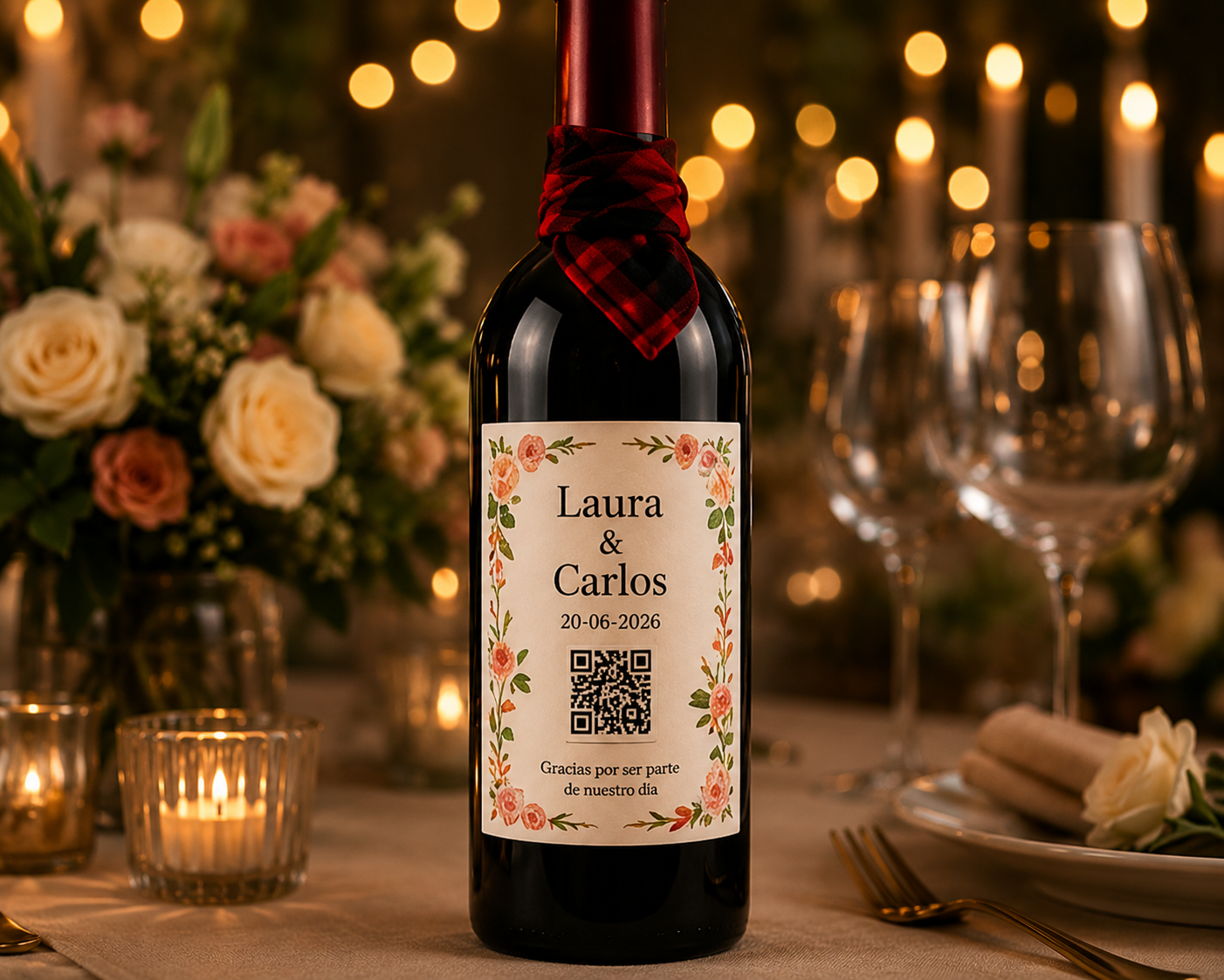 Etiqueta Laura y Carlos
